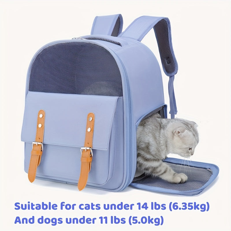 Breathable Cat And Small Dog Backpack Carrier With Large Capacity