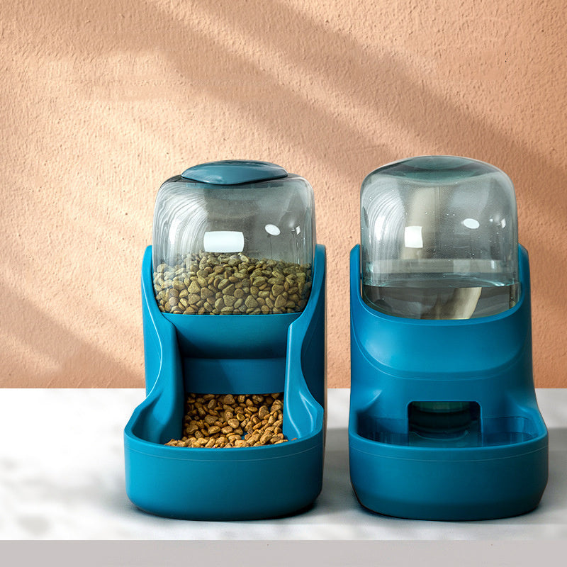 Automatic Drinking Fountain Feeder Pet Supplies; Get rid of the shortcomings that the water feeder does not store water; More user-friendly design, large capacity, no food jam, anti-overturning  Let the pet fall in love with the meal.