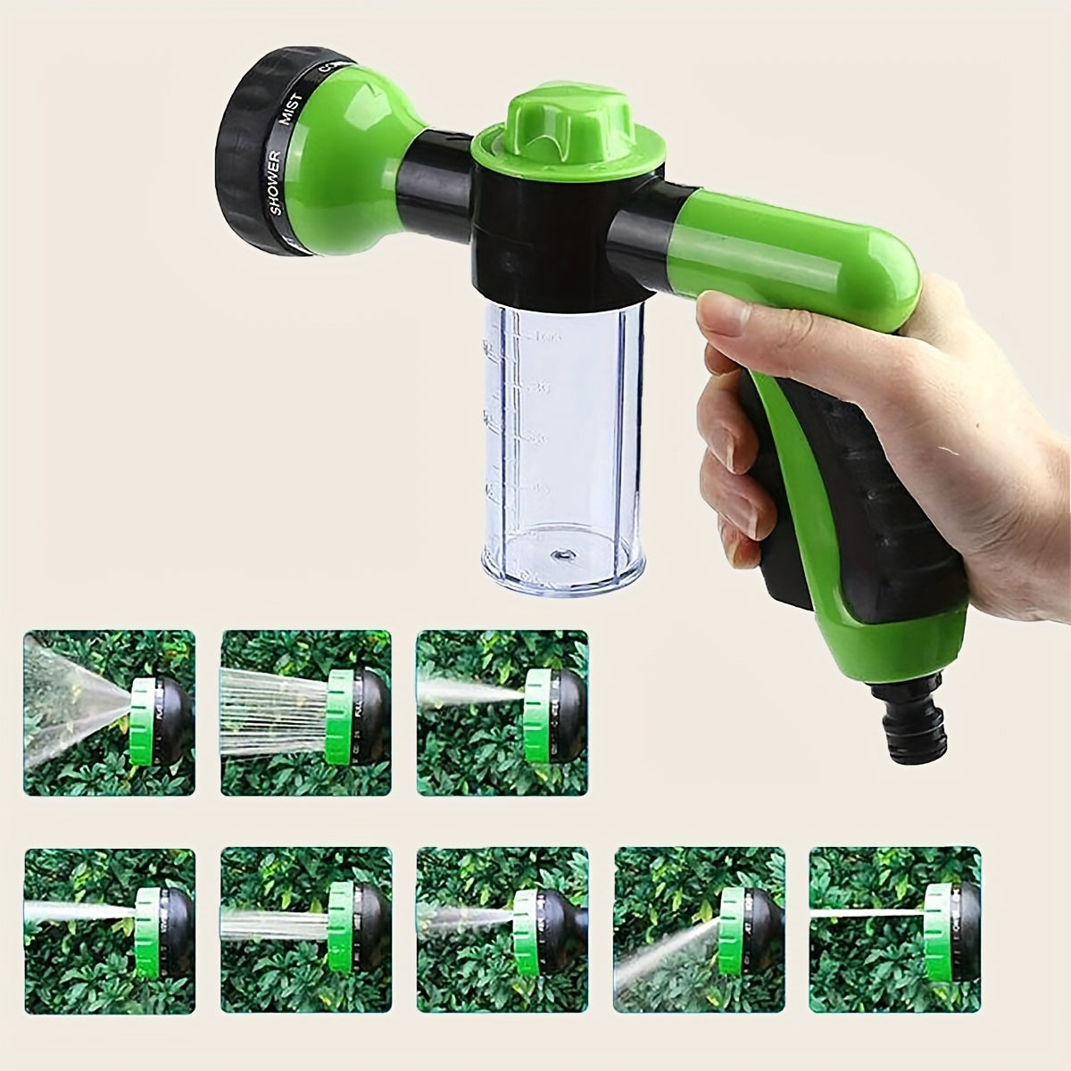 Pet Shower Pressure Washer Nozzles With Soap Dispenser Bottle