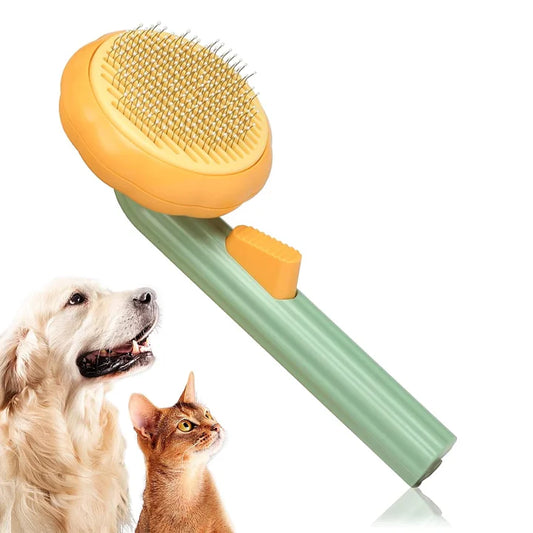 Pet Grooming Comb with Release Button