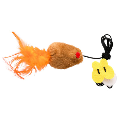 Hanging Cat Mouse Teaser Toys