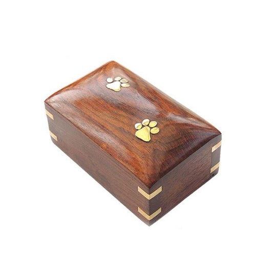 Rosewood Wooden Pet Urn