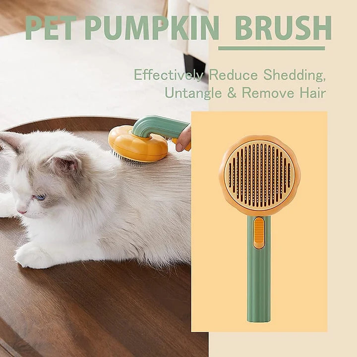 Pet Grooming Comb with Release Button