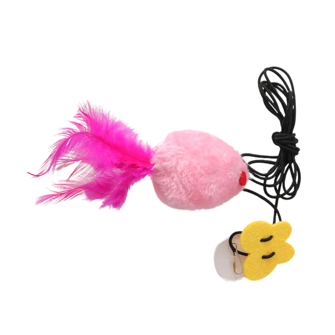 Hanging Cat Mouse Teaser Toys