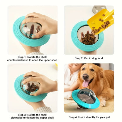 Dog UFO toy with slow food function