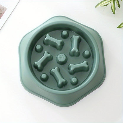 1pc Calming Slow Feeder Pet Bowl for Dogs - Encourages Healthy Eating Habits