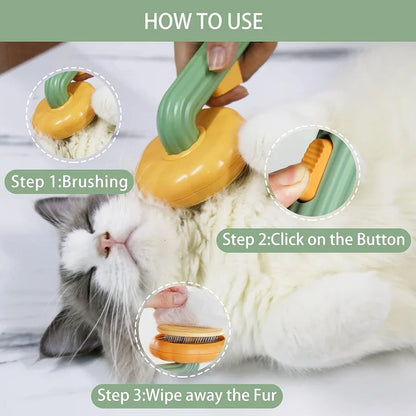 Pet Grooming Comb with Release Button