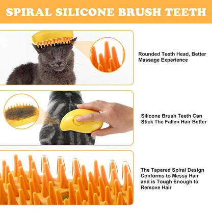 Cat Steam Brush for Shedding