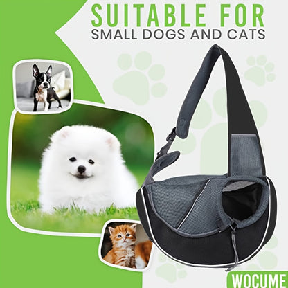 Pet Carrier Backpack - Portable Crossbody Travel Bag