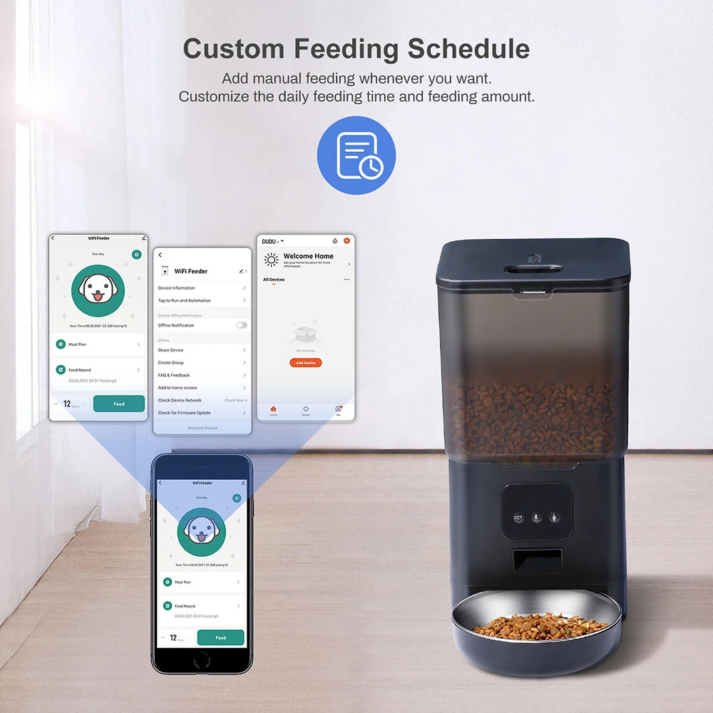 6L Smart WIFI Automatic Pet Feeder APP Control