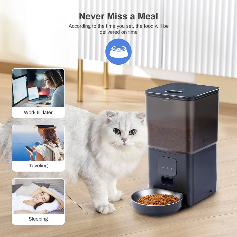 6L Smart WIFI Automatic Pet Feeder APP Control