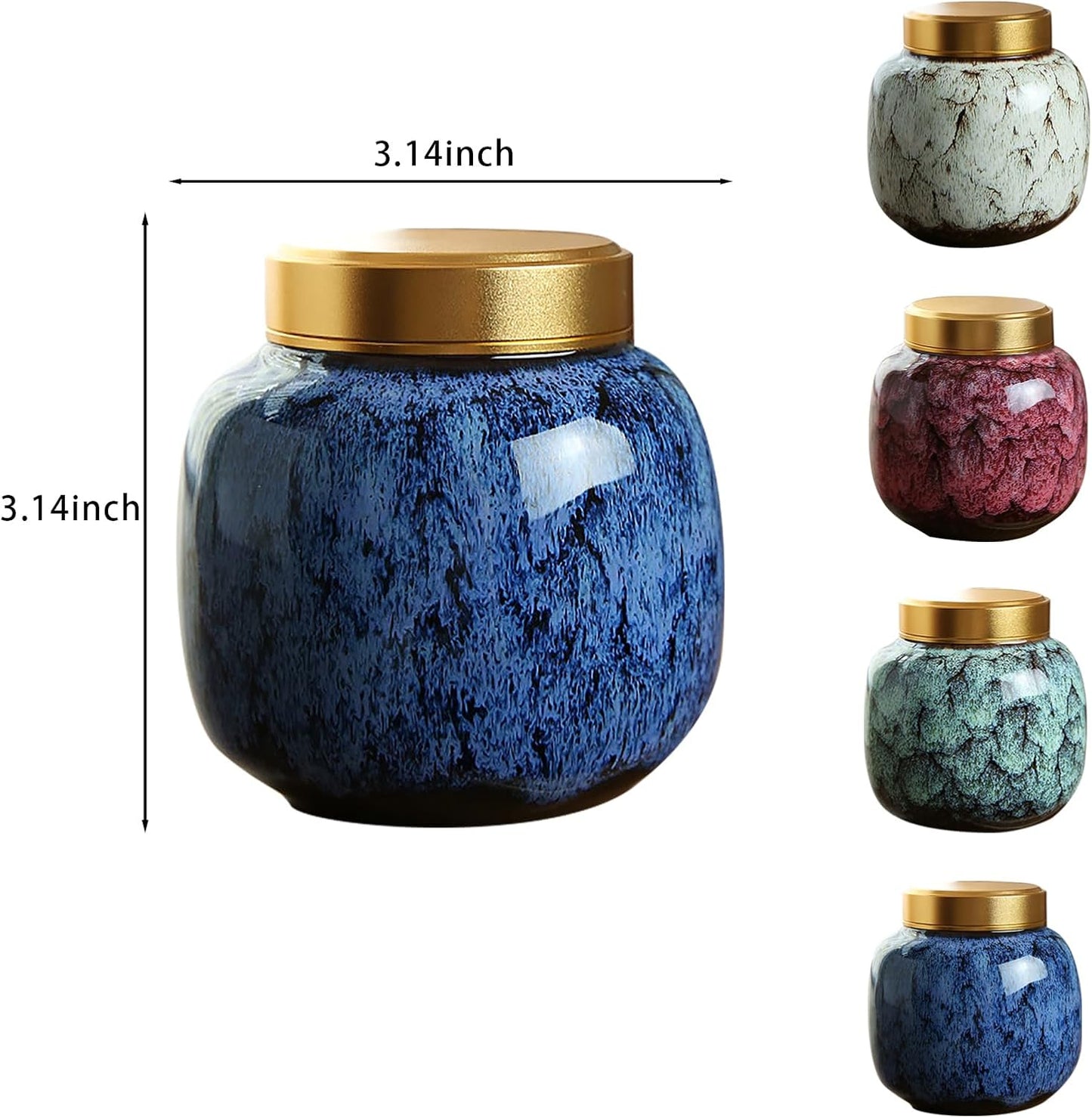 Small Urns for Ashes Ceramic Memorial Urn for Fits up to 10 lbs