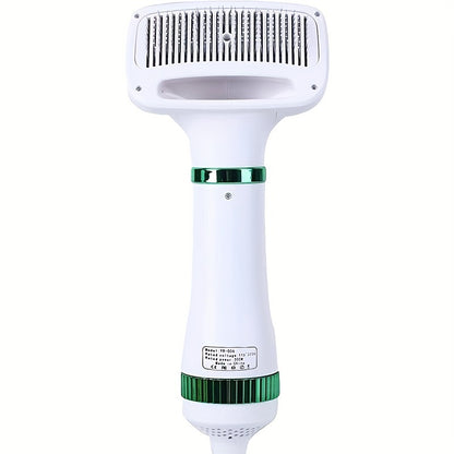 2-in-1 Portable Pet Hair Dryer And Grooming Brush For Dogs And Cats