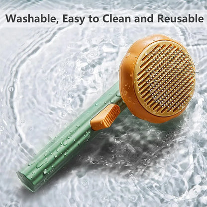 Pet Grooming Comb with Release Button