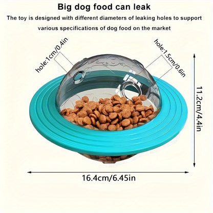 Dog UFO toy with slow food function