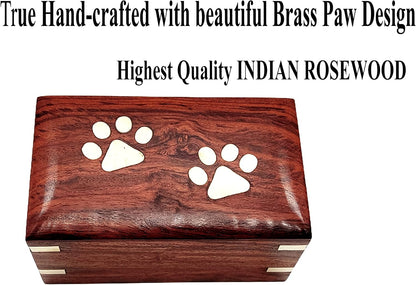 Rosewood Wooden Pet Urn