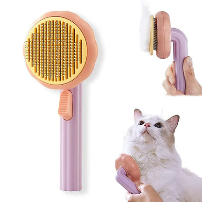 Pet Grooming Comb with Release Button