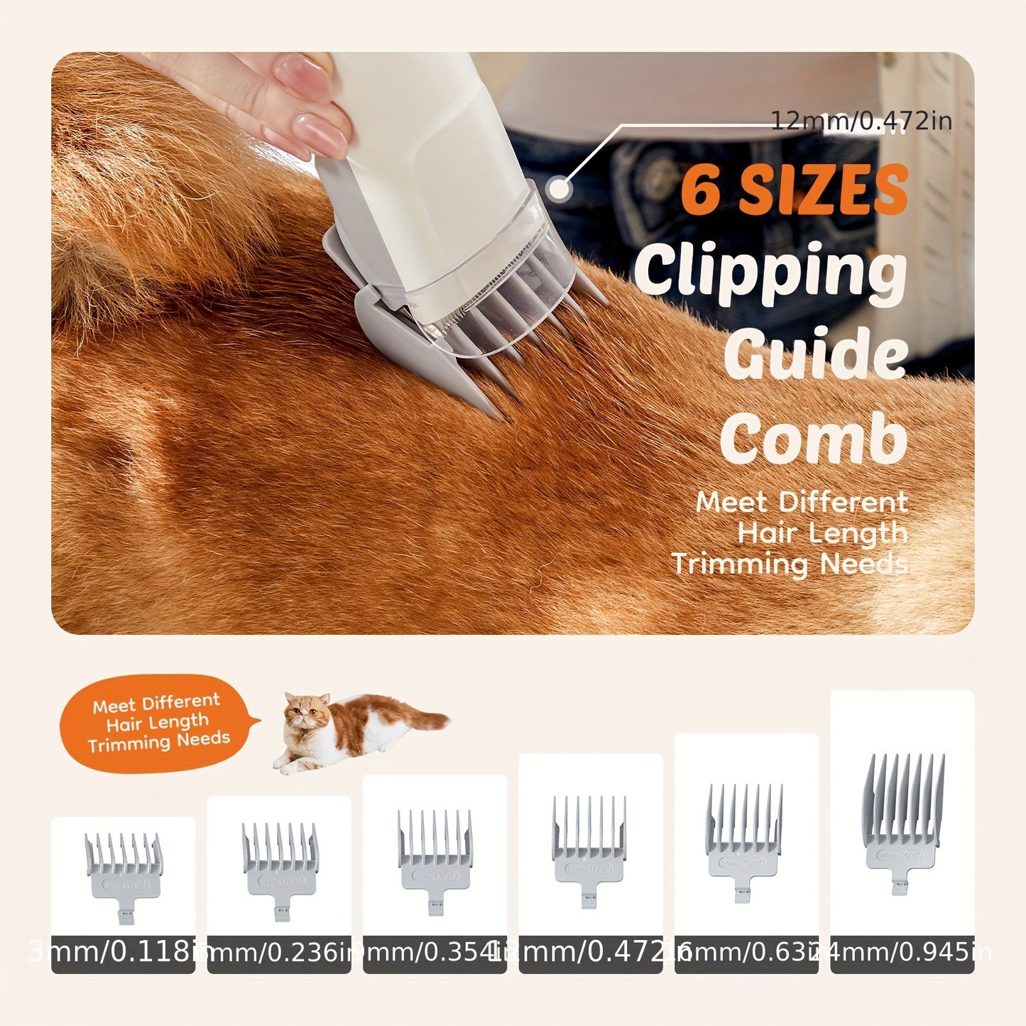 Pet Grooming Vacuum Kit 5 in 1