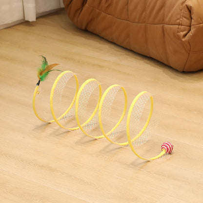 Cat Toys Foldable Kitten Play Tunnel