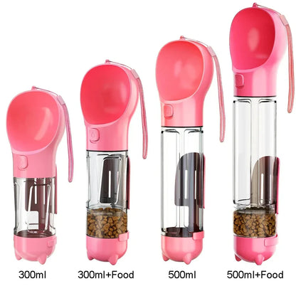 3 In 1 Portable Dog Water Bottle