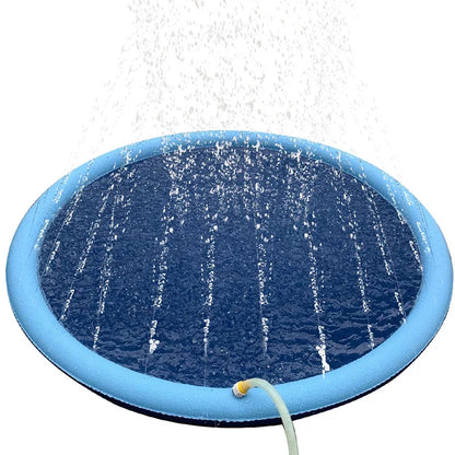 Pet Swimming Pool and Water Sprinkler Pad