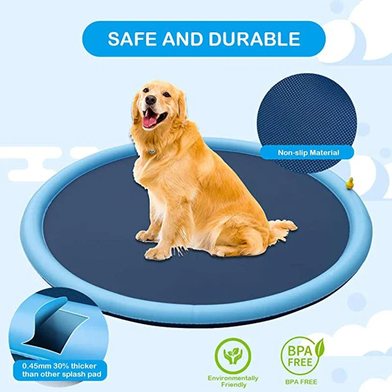 Pet Swimming Pool and Water Sprinkler Pad