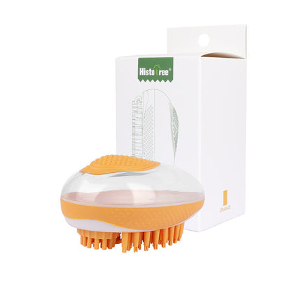 Dog Cat Bath Brush 2-in-1 Pet SPA Soft Massage Comb