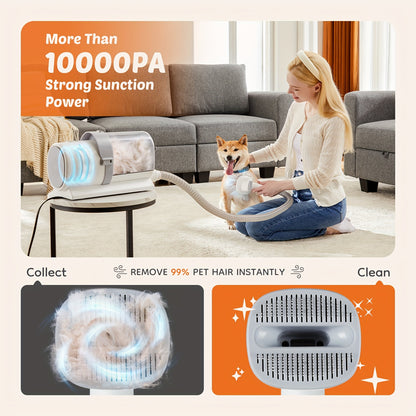 Pet Grooming Vacuum Kit 5 in 1