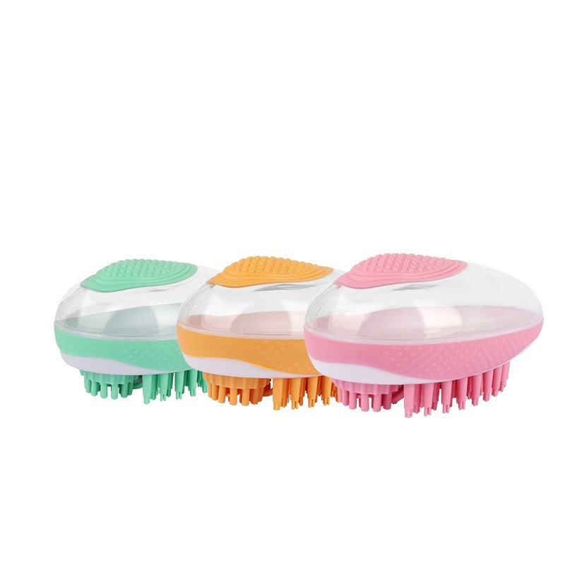 Dog Cat Bath Brush 2-in-1 Pet SPA Soft Massage Comb