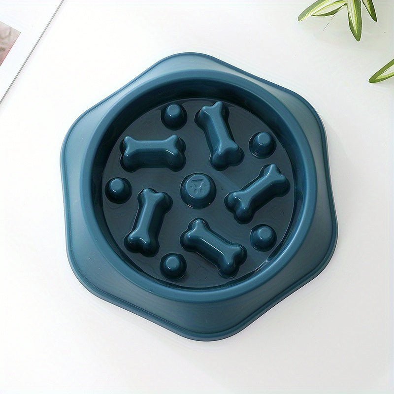 1pc Calming Slow Feeder Pet Bowl for Dogs - Encourages Healthy Eating Habits